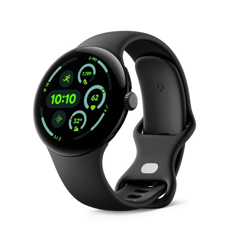 Google Pixel Watch 3 AMOLED 45 mm Numérique Écran tactile Noir Wifi GPS (satellite)
