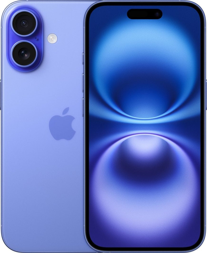 Apple iPhone 16 15,5 cm (6.1") Double SIM iOS 18 5G USB Type-C 512 Go Bleu