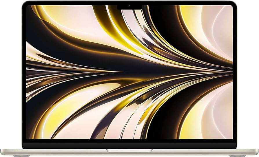 Apple MacBook Air 2022 M2 8 cœurs GPU 8 cœurs 16 Go 256 Go QWERTY Starlight MC7W4N/A
