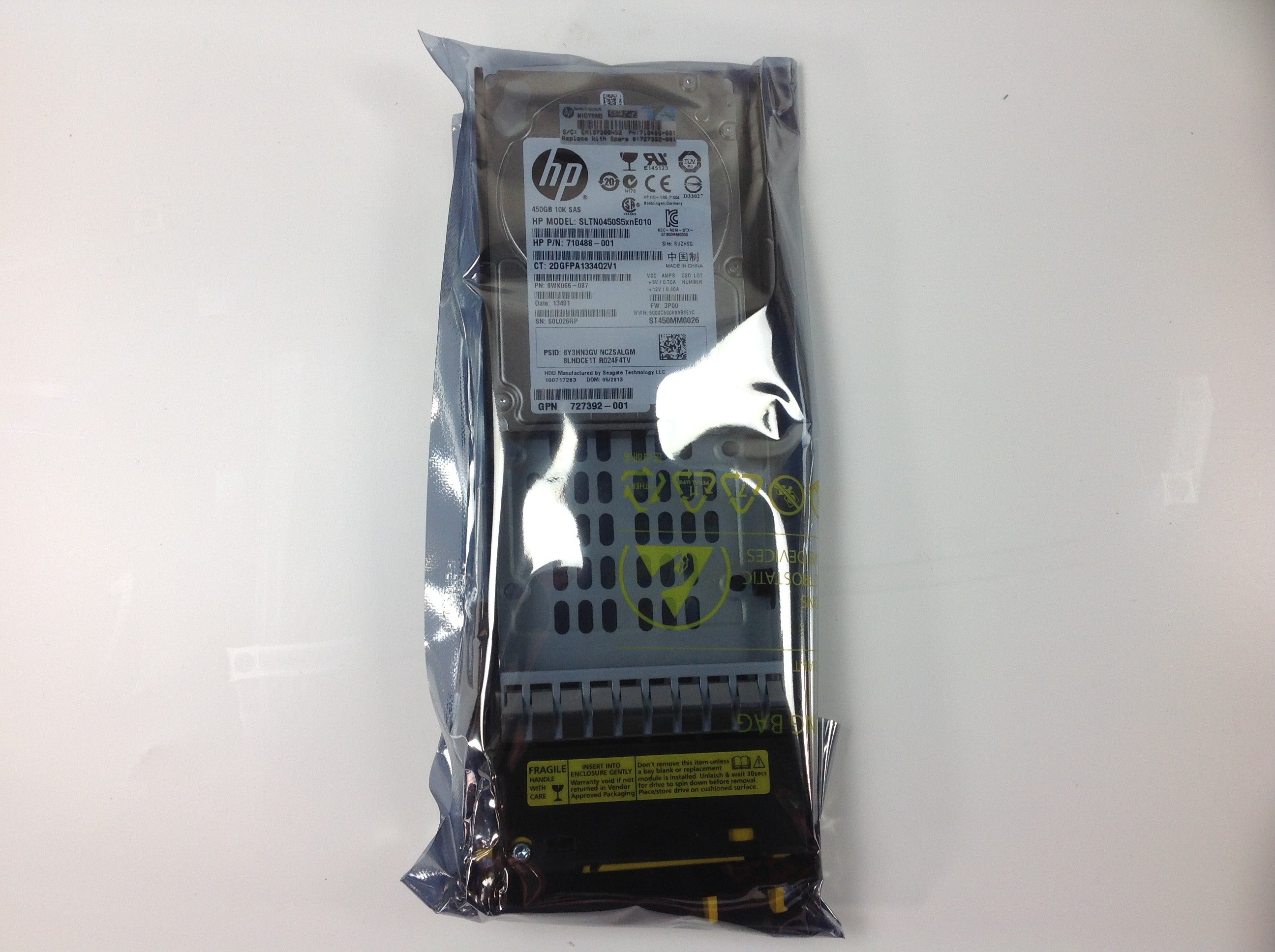HP Fixed Disk SS7000 450 GB 10K SFF-Encryption SAS-S 727392-001