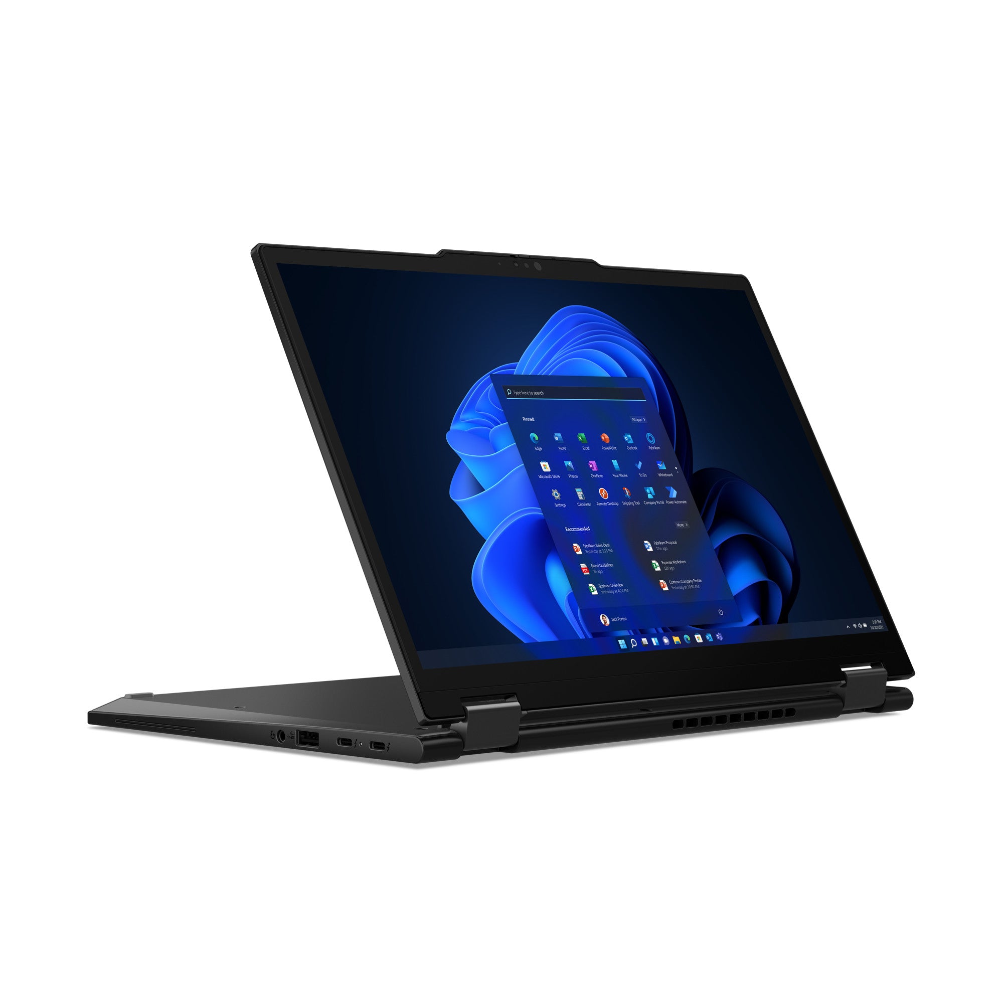 Lenovo ThinkPad X13 Yoga Gen 4 Intel® Core™ i5 i5-1335U Hybride (2-en-1) 33,8 cm (13.3") Écran tactile WUXGA 16 Go LPDDR5-SDRAM 256 Go SSD Wi-Fi 6E (802.11ax) Windows 11 Pro Anglais britannique Noir