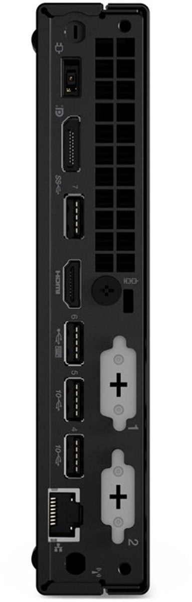 Lenovo ThinkCentre M70q Intel® Core™ i3 i3-13100T 8 Go DDR4-SDRAM 256 Go SSD Windows 11 Pro Mini PC Noir 12E4SB4N00