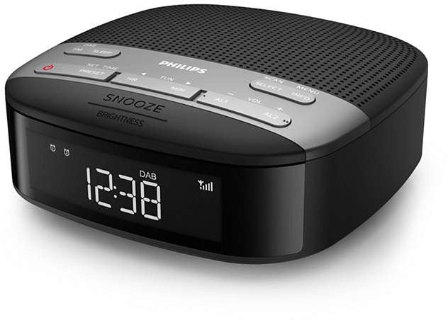 Philips TAR3505/12 Radio portable Horloge Numérique Noir, Gris