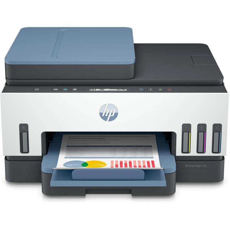 HP Smart Tank 7306 Sans fil All-in-One Couleur Imprimante, Impression recto-verso; copieur, scanner 28B76A#BHC
