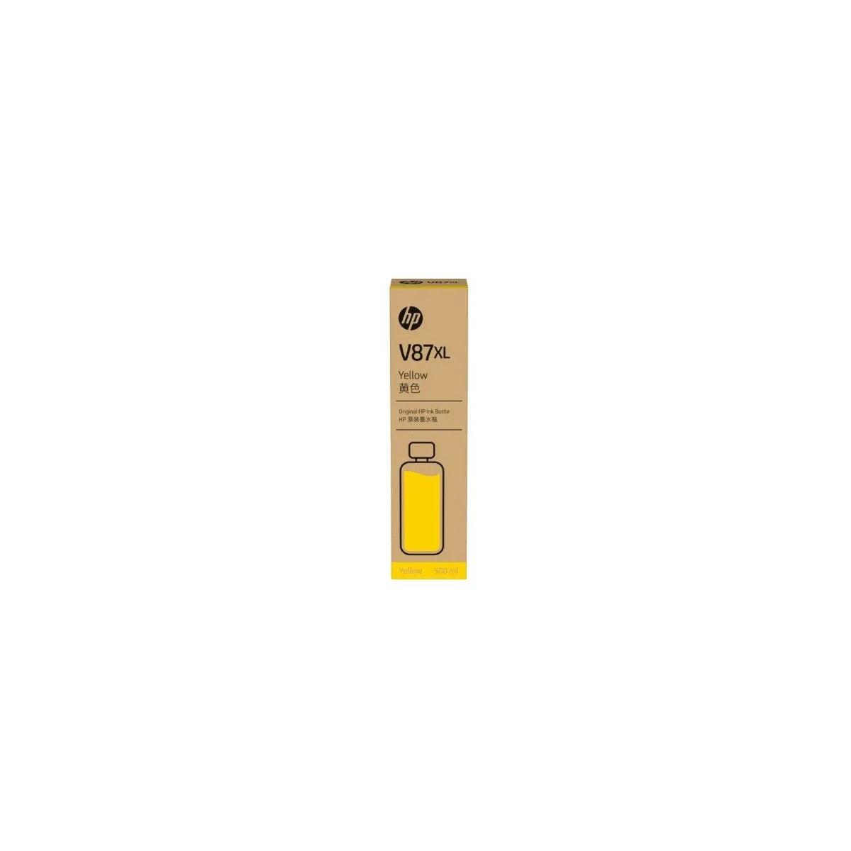 HP Encre jaune en bouteille V87XL 500 ml CRTG 7FN96A