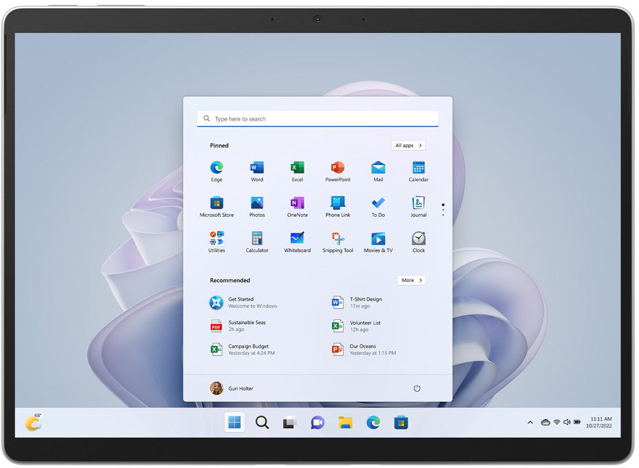 MICROSOFT Surface Pro 9 i5-1245U 16 Go 256 Go QWERTY Royaume-Uni QIA-00003