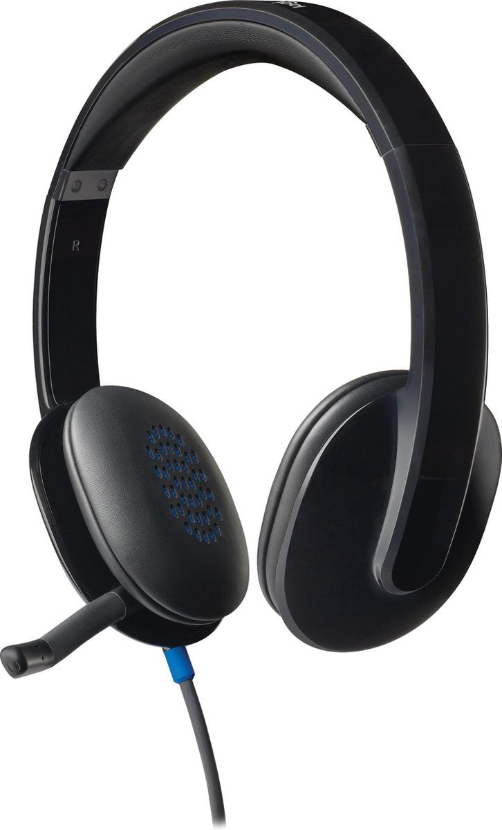 Casque d'ordinateur USB Logitech H540 Avec son haute définition et boutons sur l'écouteur