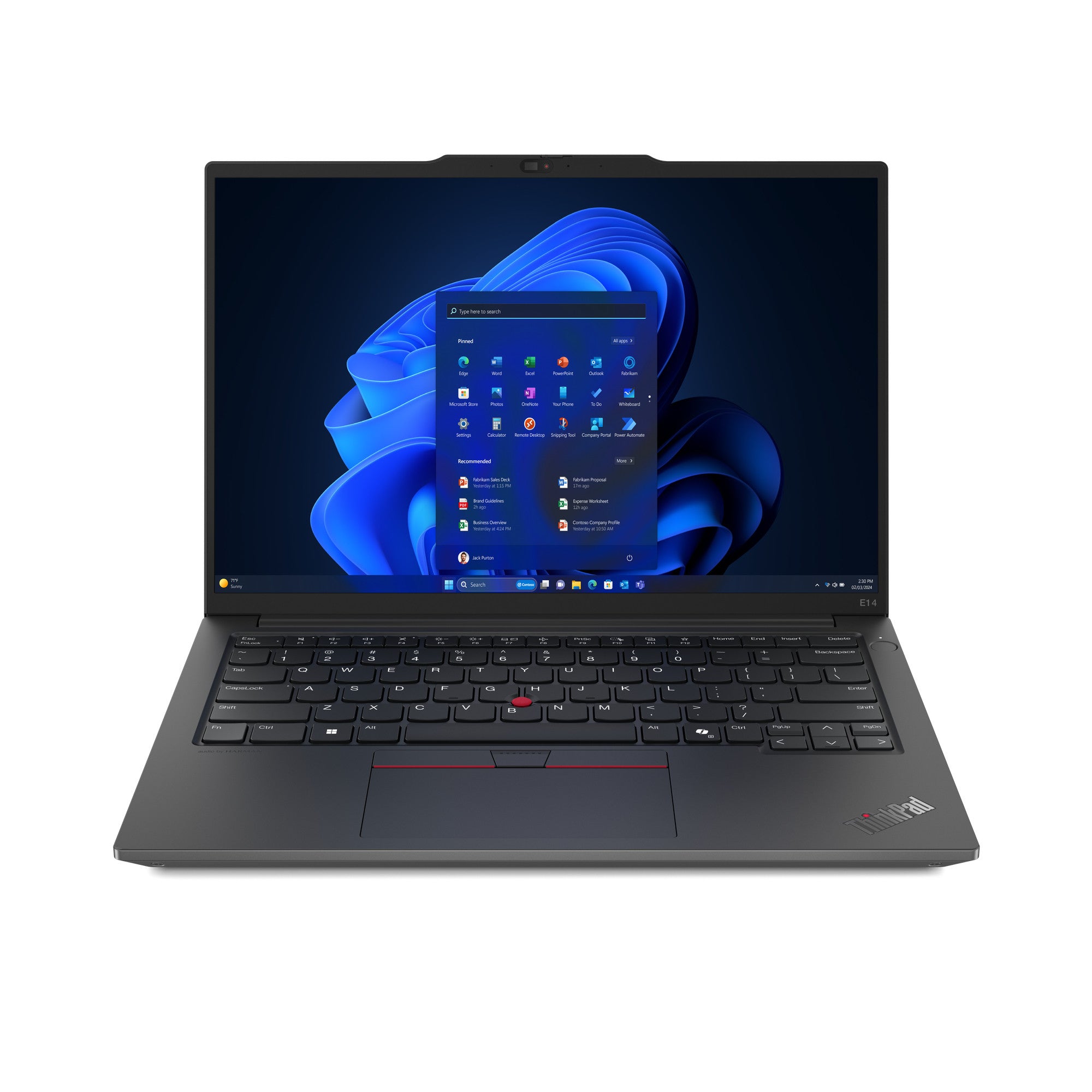 Lenovo ThinkPad E14 Gen 6 (Intel) Intel Core Ultra 7 155H Ordinateur portable 35,6 cm (14") WUXGA 16 Go DDR5-SDRAM 512 Go SSD Wi-Fi 6E (802.11ax) Windows 11 Pro Anglais Noir