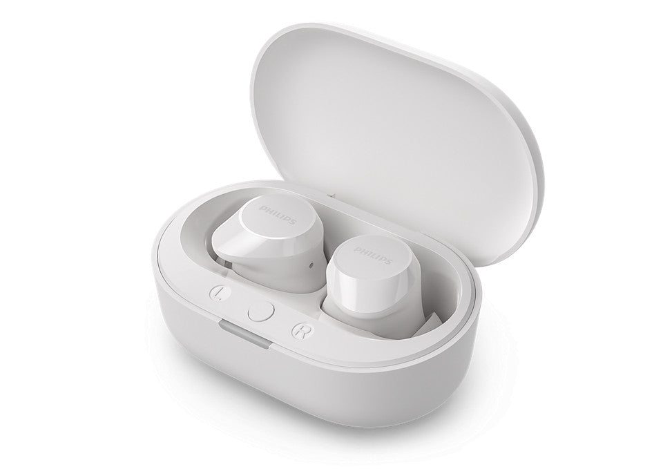Philips TAT1209WT/00 écouteur/casque True Wireless Stereo (TWS) Ecouteurs Appels/Musique Bluetooth Blanc