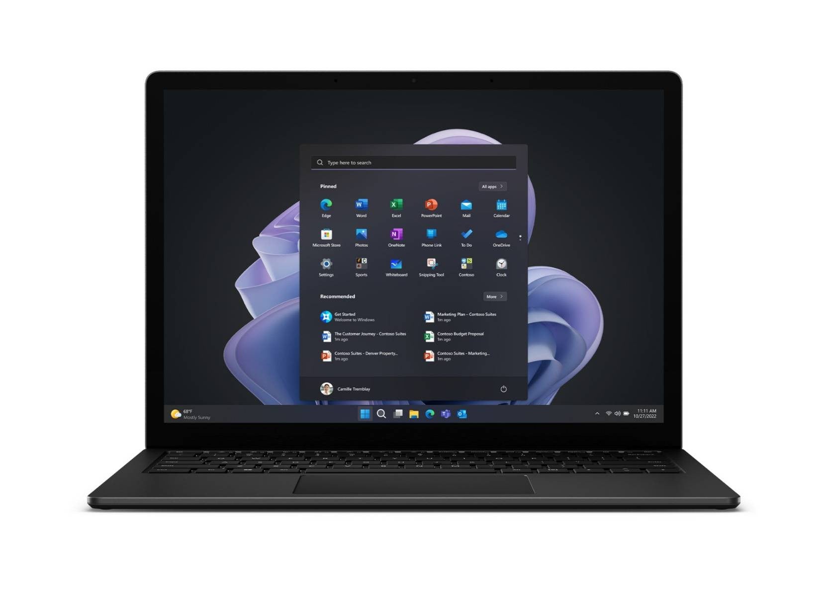 Microsoft Surface Laptop 5 Intel® Core™ i7 i7-1265U Ordinateur portable 34,3 cm (13.5") Écran tactile 16 Go LPDDR5x-SDRAM 512 Go SSD Wi-Fi 6 (802.11ax) Windows 11 Pro Anglais britannique Noir
