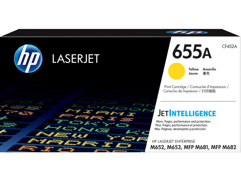 HP 655A Toner LaserJet jaune authentique