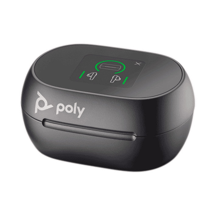 Poly Écouteurs noir charbon Voyager Free 60 UC M + adaptateur USB-A BT700 + étui de charge de base