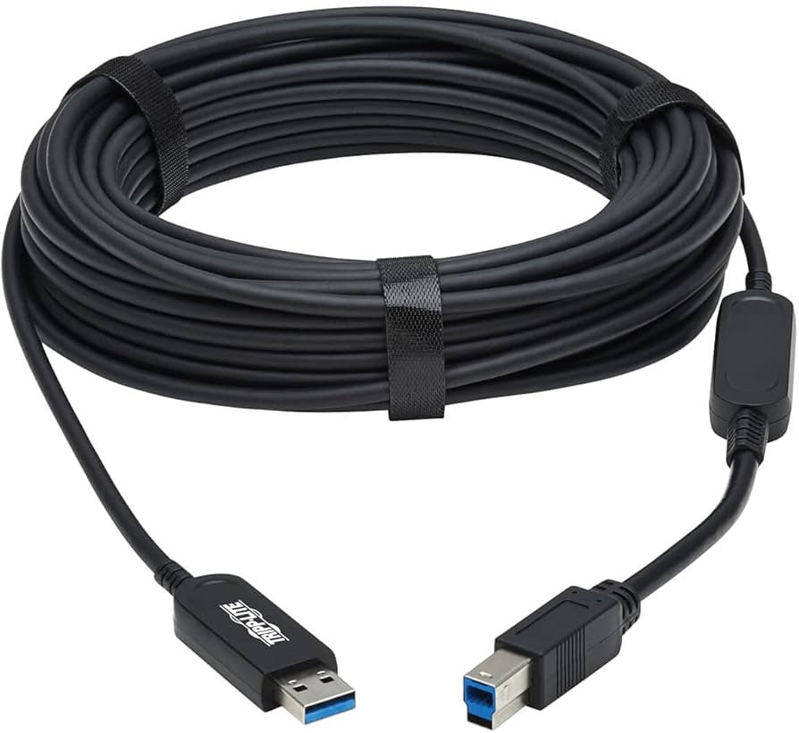 TRIPP - LITE USB 3.2 Gen 1 Plenum - rated glasvezel actieve optische kabel 20 mtr U328F - 20M - Compridis
