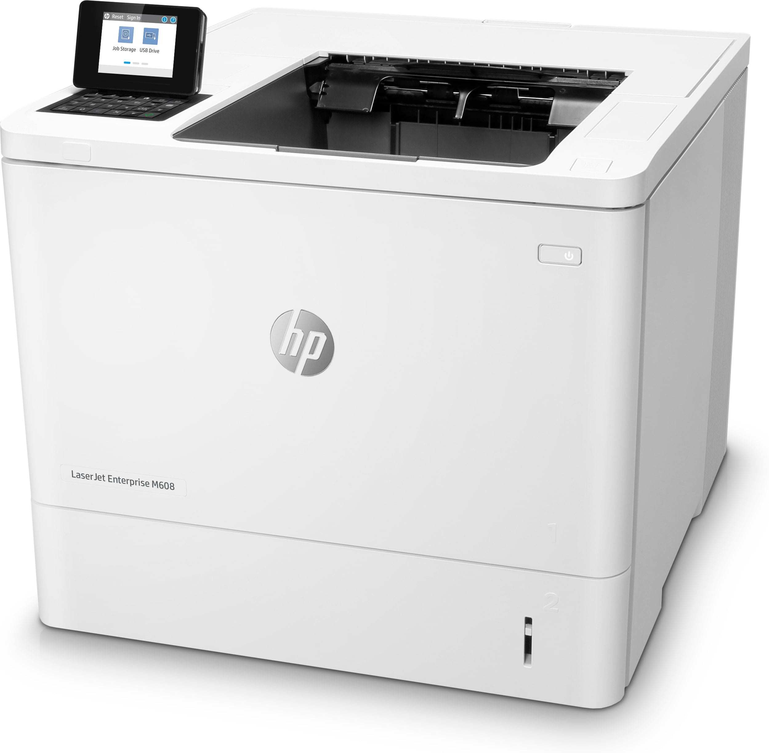 HP LaserJet Enterprise M608n, Noir et blanc, Imprimante pour Entreprises, Imprimer, Sans fil; Emplacement de carte mémoire ; Agrafage en option; Cartouche JetIntelligence
