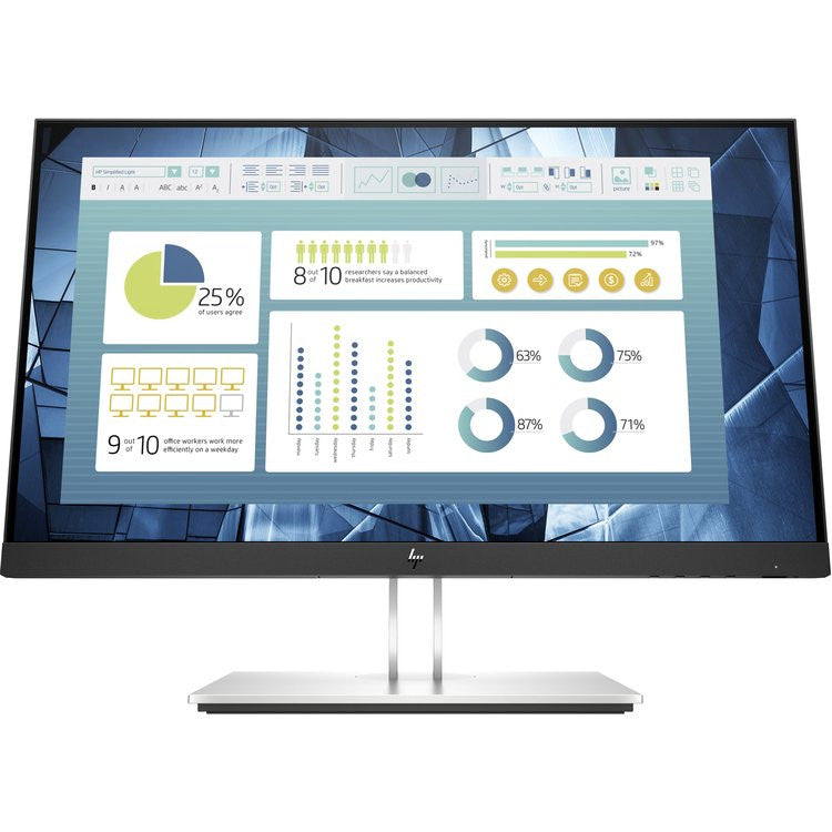 HP E-Series E22 G4 écran plat de PC 54,6 cm (21.5") 1920 x 1080 pixels Full HD LCD Noir, Argent