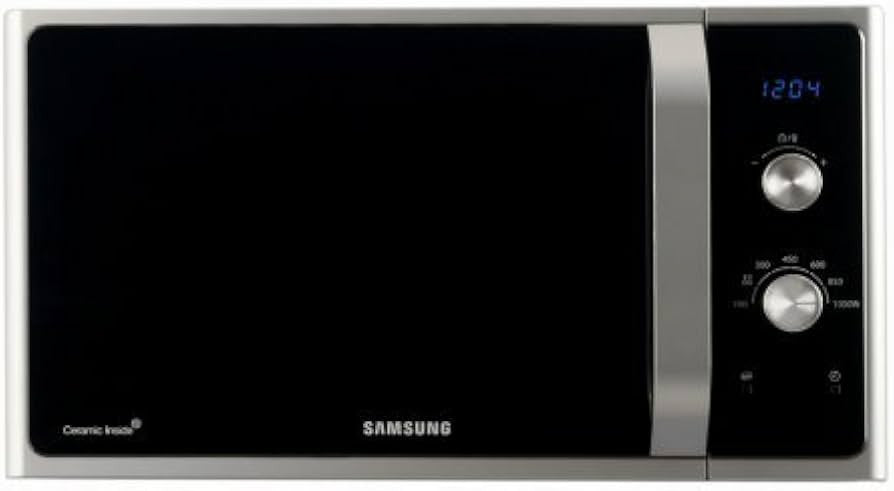 Samsung MS28F303EFS/EF micro-onde Noir, Argent Micro-onde simple Comptoir 28 L 1000 W MS28F303EFS