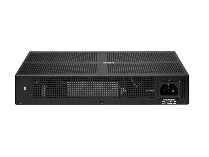 HPE Aruba Networking Aruba 6100 12G Class4 PoE 2G/2SFP+ 139W Géré L3 Gigabit Ethernet (10/100/1000) Connexion Ethernet, supportant l'alimentation via ce port (PoE) 1U Noir JL679A#B2C