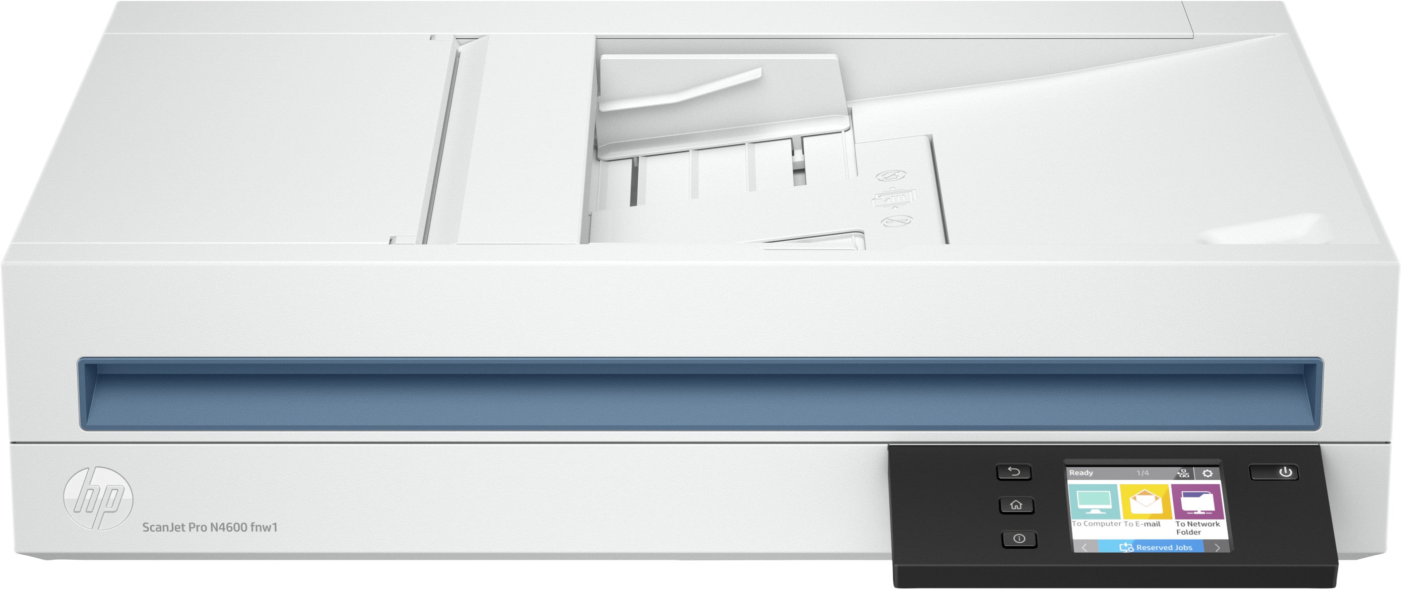 HP Scanjet Pro N4600 fnw1 Scanner à plat et chargeur automatique 1200 x 1200 DPI A5 Blanc