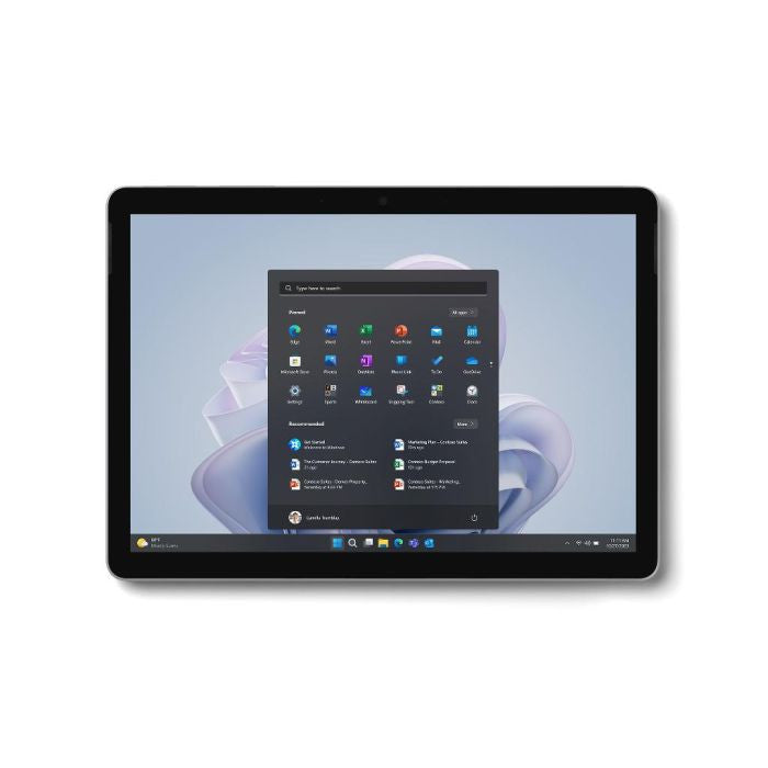 Microsoft Surface Go 4 Intel® N 64 Go 26,7 cm (10.5") 8 Go Wi-Fi 6 (802.11ax) Windows 11 Pro Platine