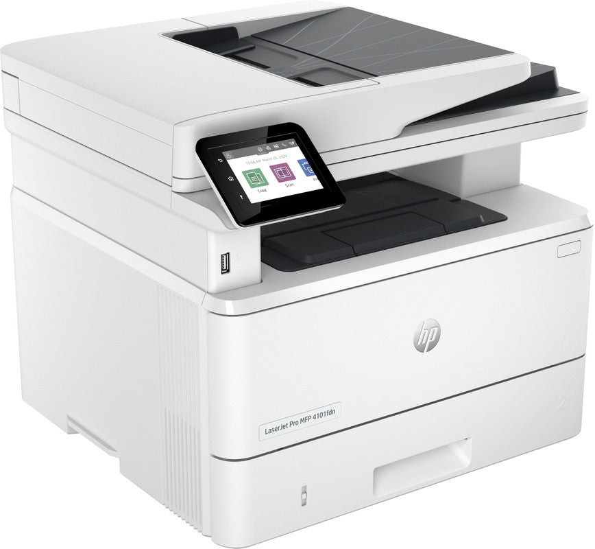HP LaserJet Pro Imprimante MFP 4102fdw, Noir et blanc, Imprimante pour Petites/moyennes entreprises, Impression, copie, scan, fax, Sans fil; Éligibilité Instant Ink; Imprimer depuis un téléphone ou une tablette; Chargeur automatique de documents