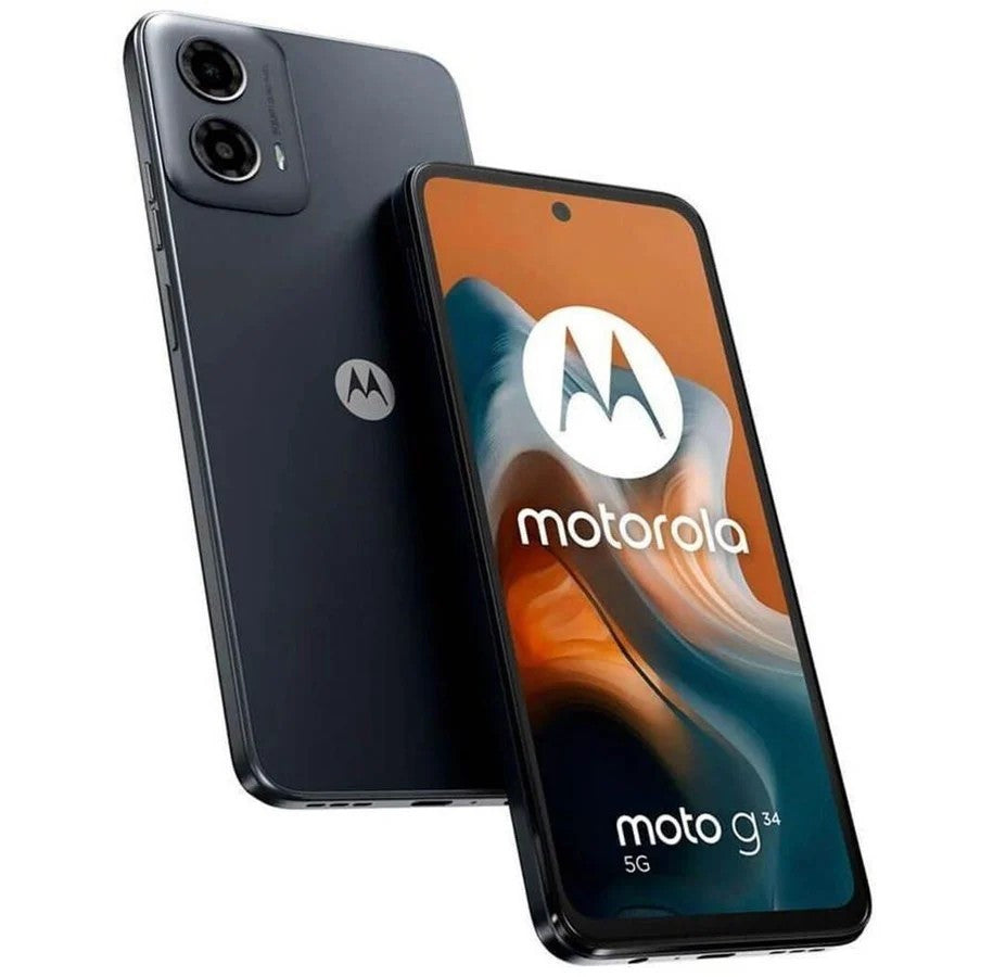 Motorola G34 16,5 cm (6,5") Double SIM Android 14 5G USB Type-C 4 Go 128 Go 5000 mAh Noir, Anthracite