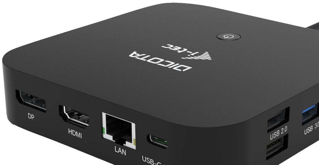 DICOTA D31949 station d'accueil Avec fil USB Type-C Noir D31949