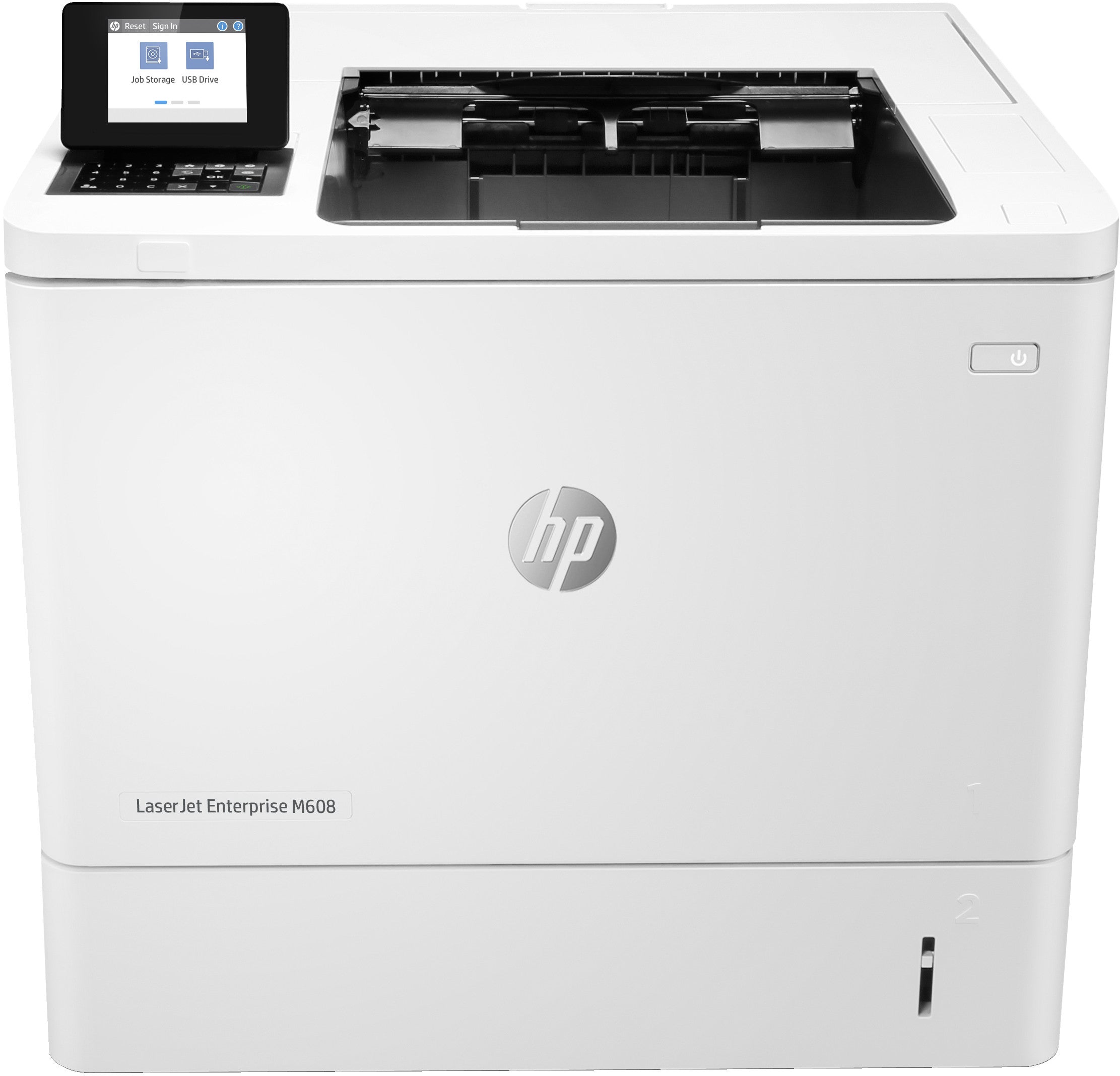 HP LaserJet Enterprise M608n, Noir et blanc, Imprimante pour Entreprises, Imprimer, Sans fil; Emplacement de carte mémoire ; Agrafage en option; Cartouche JetIntelligence