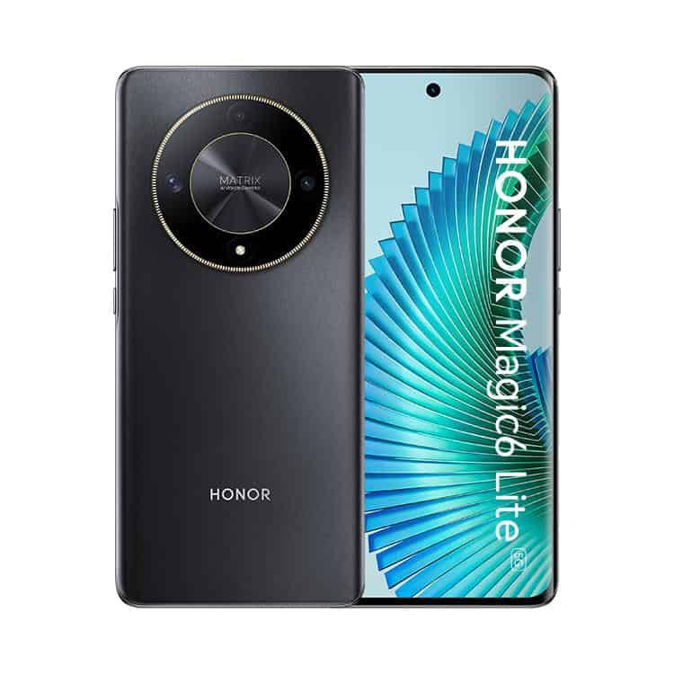 Honor Magic6 Lite 5G 17,2 cm (6.78") Double SIM Android 13 USB Type-C 8 Go 256 Go 5300 mAh Noir 5109AWVG