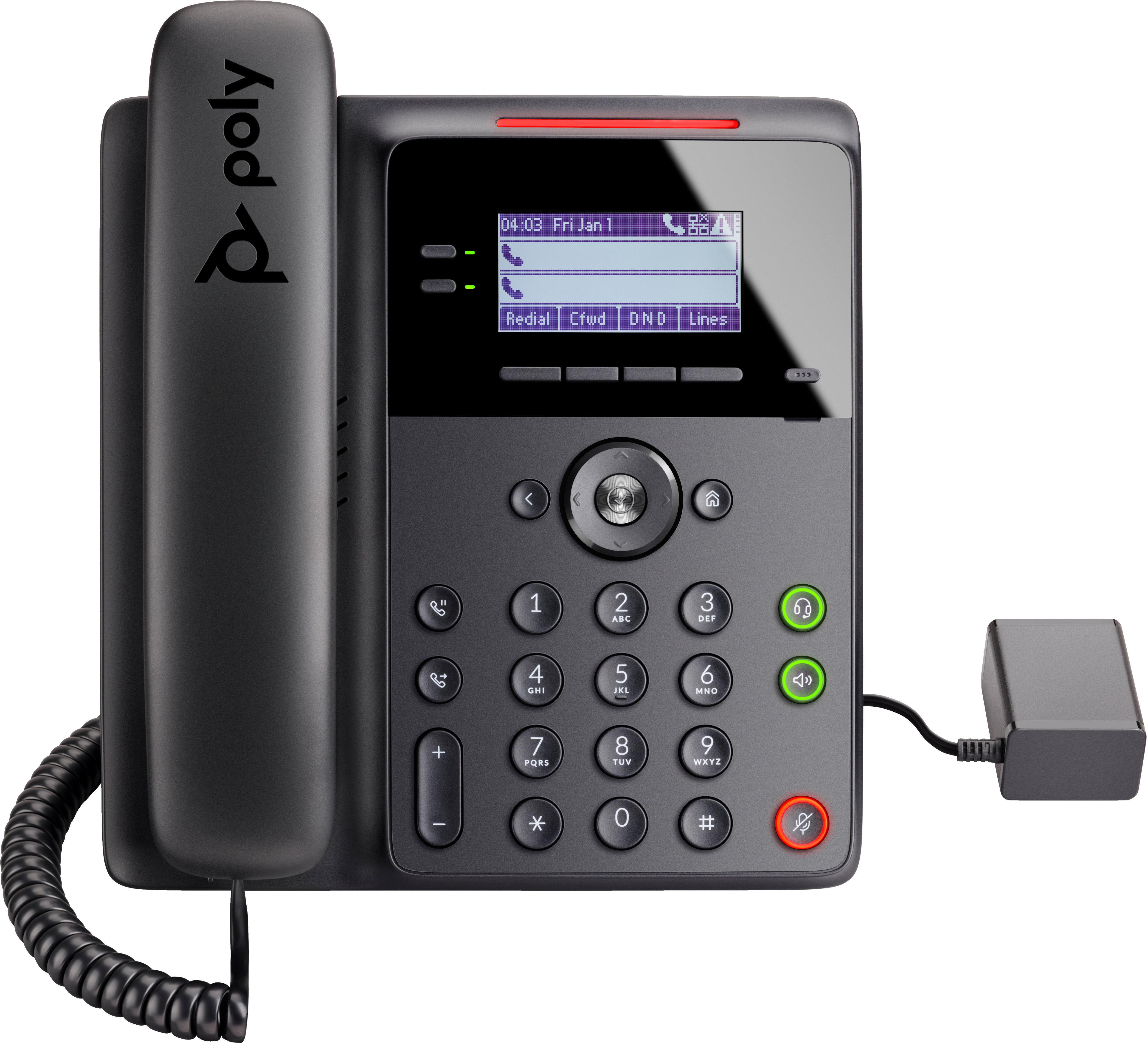 Poly Edge B20 téléphone IP avec prise en charge PoE