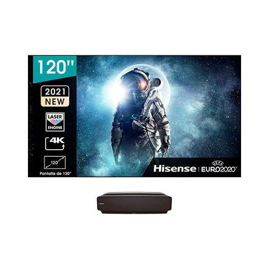 Hisense Projecteur laser intelligent 4K Ultra HD HDR 120 pouces avec écran inclus 120L5F-A12