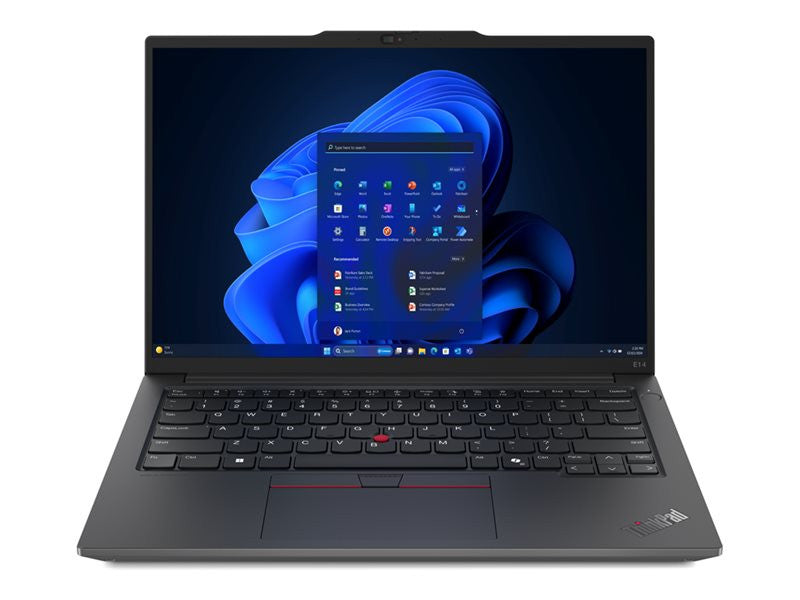Lenovo ThinkPad E14 Gen 6 (Intel) Intel Core Ultra 7 155H Ordinateur portable 35,6 cm (14") WUXGA 16 Go DDR5-SDRAM 512 Go SSD Wi-Fi 6E (802.11ax) Windows 11 Pro Belge Noir