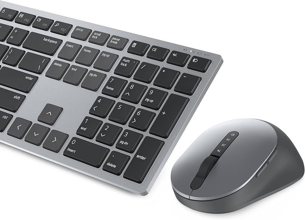 DELL Clavier et souris sans fil multi-appareils KM7120W-GY-INT