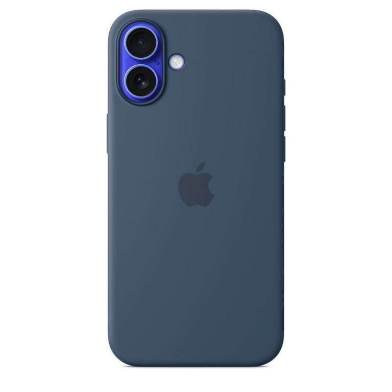 Apple Coque en silicone avec MagSafe pour iPhone 16 - Denim