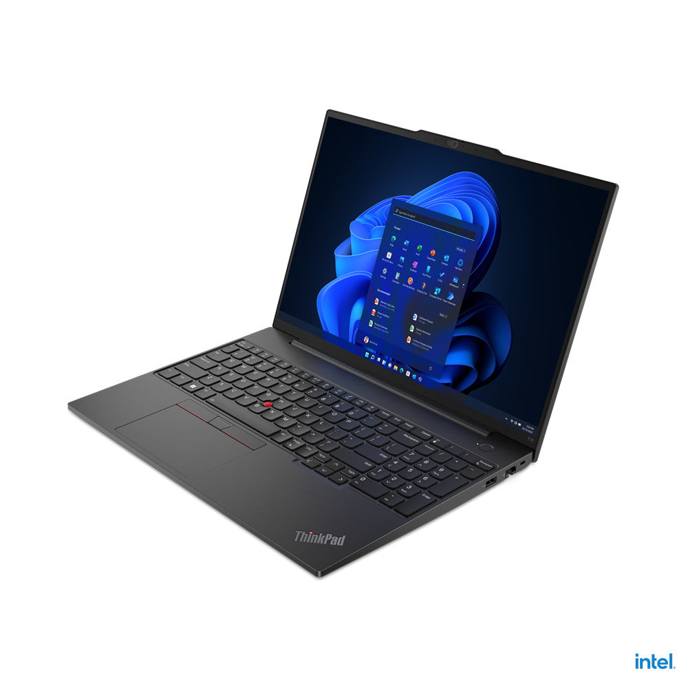 Lenovo ThinkPad E16 Gen 1 (Intel) Intel® Core™ i5 i5-1335U Ordinateur portable 40,6 cm (16") WUXGA 8 Go DDR4-SDRAM 256 Go SSD Wi-Fi 6 (802.11ax) Windows 11 Pro Anglais britannique Noir