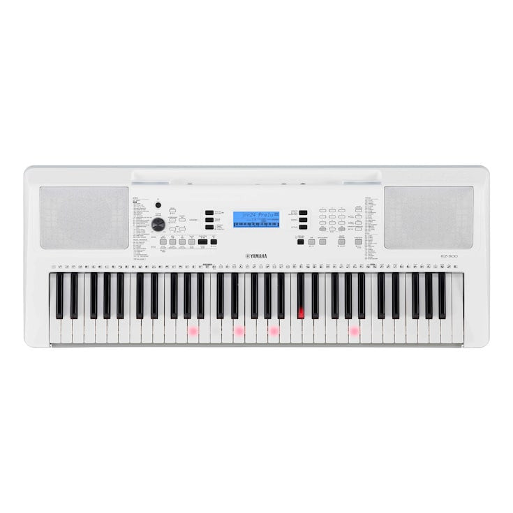 Yamaha EZ-300 clavier MIDI 61 touche(s) USB Argent, Blanc EZ-300