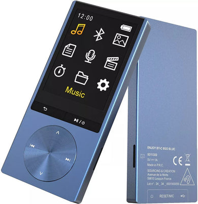 ESSENTIAL Geniet van de BT - C 8GB Blue 2024 MP4 - speler 8011309 - Compridis