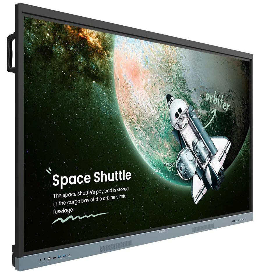 BenQ RE7504 Écran plat interactif 190,5 cm (75") 450 cd/m² 4K Ultra HD Noir, Gris Écran tactile Intégré dans le processeur Android 9H.F9FTK.DE4
