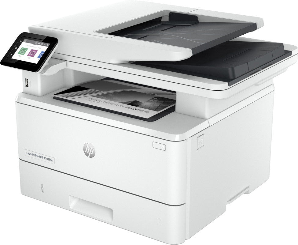 HP LaserJet Pro Imprimante MFP 4102dw, Noir et blanc, Imprimante pour Petites/moyennes entreprises, Impression, copie, numérisation, Sans fil; Éligibilité Instant Ink; Imprimer depuis un téléphone ou une tablette; Chargeur automatique de documents