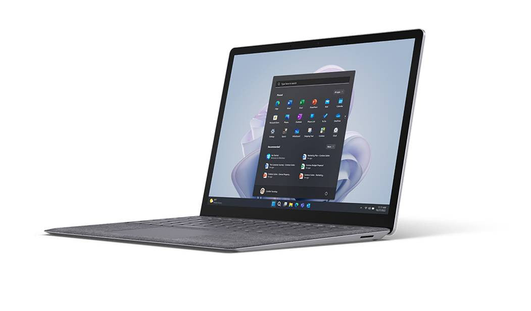 Microsoft Surface Laptop 5 Intel® Core™ i7 i7-1265U Ordinateur portable 34,3 cm (13.5") Écran tactile 16 Go LPDDR5x-SDRAM 256 Go SSD Wi-Fi 6 (802.11ax) Windows 11 Pro Anglais britannique Platine
