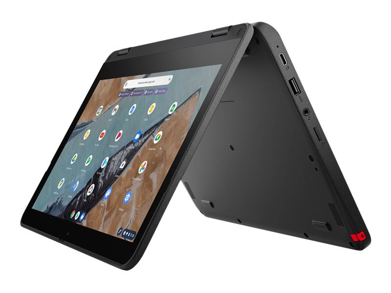 Lenovo 300e Chromebook Gen 3 (AMD) AMD 3000 3015Ce 29,5 cm (11.6") Écran tactile HD 4 Go DDR4-SDRAM 32 Go eMMC Wi-Fi 5 (802.11ac) ChromeOS Espagnole Gris