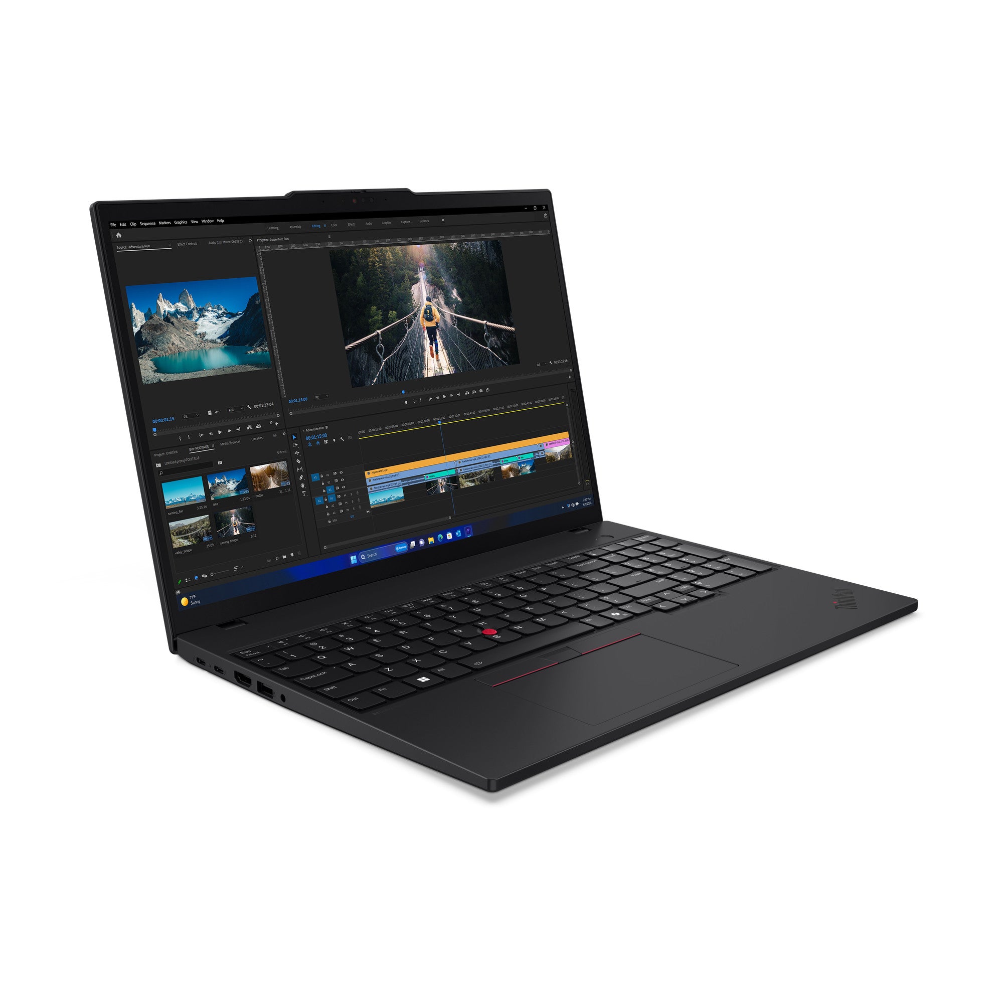 Lenovo ThinkPad T16 Gen 3 Intel Core Ultra 5 125U Ordinateur portable 40,6 cm (16") WUXGA 16 Go DDR5-SDRAM 512 Go SSD Wi-Fi 6E (802.11ax) Windows 11 Pro Anglais Noir