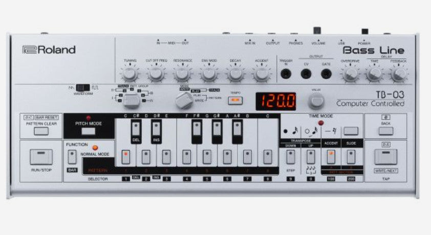 Roland TB-03 synthétiseur Synthétiseur digital Gris