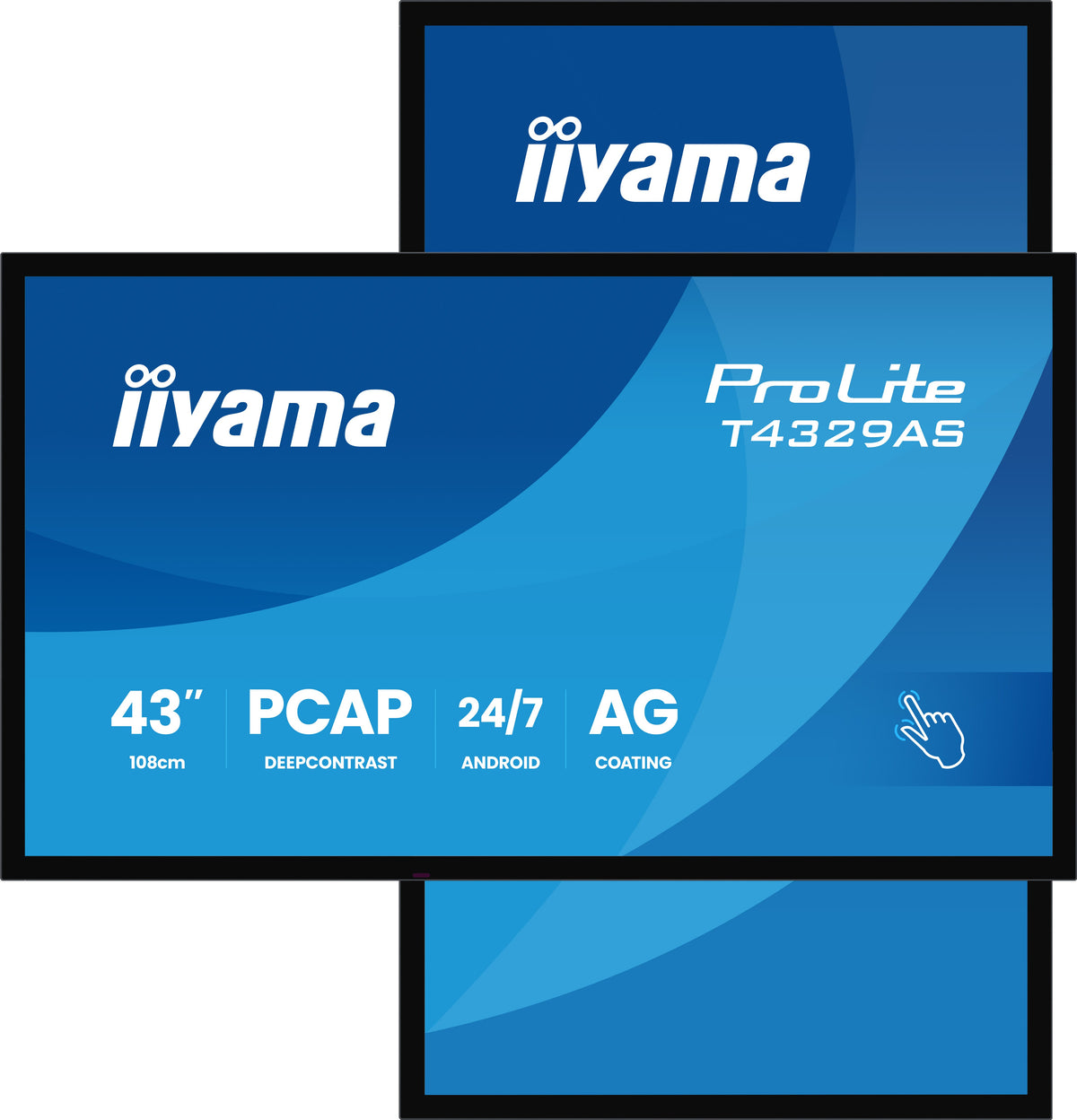 IIYAMA ProLite T4329AS-B1AG 43″ 4K PCAP Tactile Tout-en-un – Noir