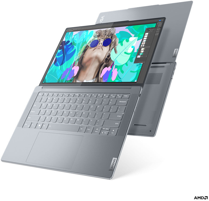 Lenovo Yoga Slim 7 14APU8 AMD Ryzen™ 7 7840S Ordinateur portable 36,8 cm (14.5") 3K 32 Go LPDDR5x-SDRAM 1 To SSD Wi-Fi 6E (802.11ax) Windows 11 Home Belge Gris