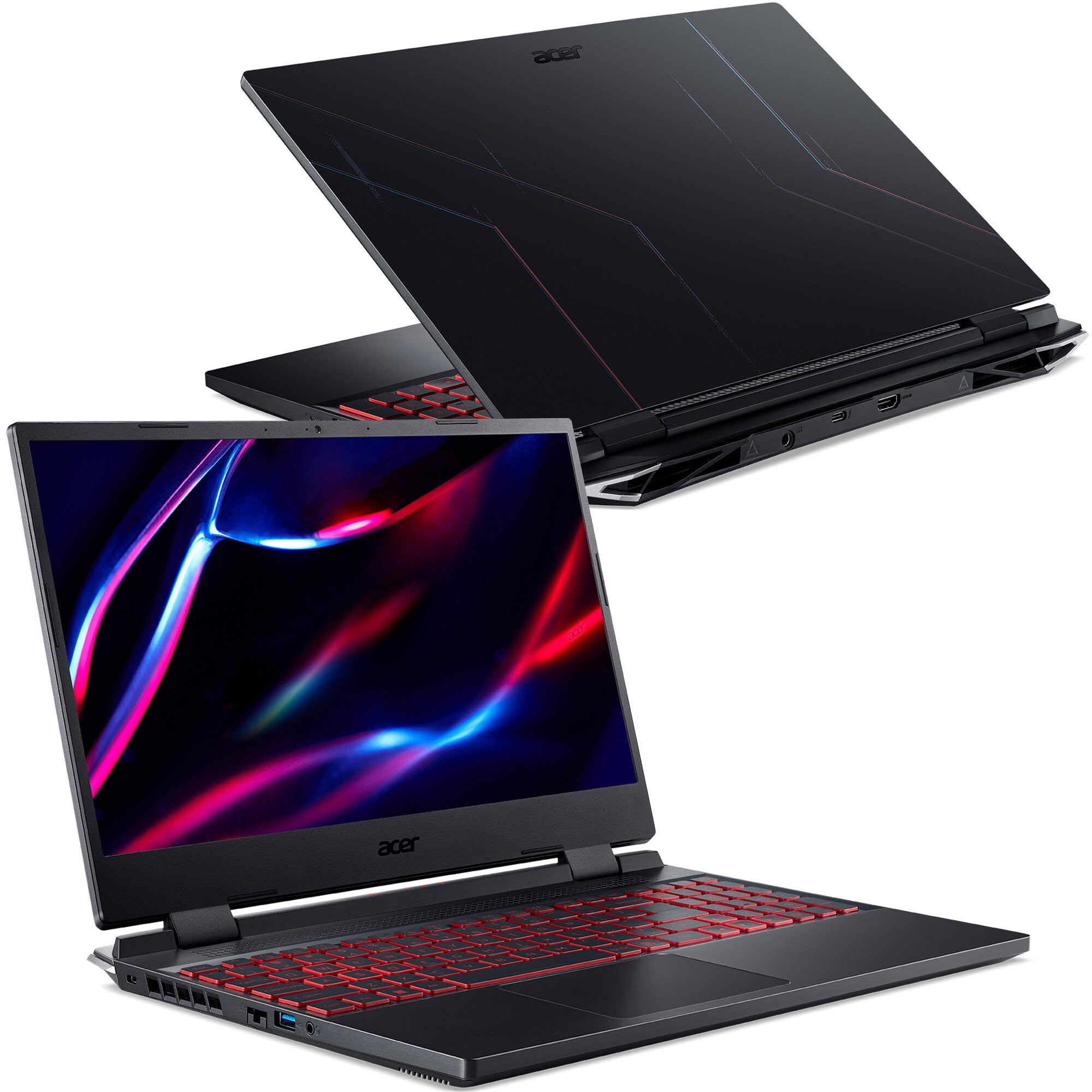Acer Nitro 5 AN517-42-R4KN AMD Ryzen™ 7 6800H Ordinateur portable 43,9 cm (17.3") Full HD 16 Go DDR5-SDRAM 1 To SSD NVIDIA GeForce RTX 3070 Ti Wi-Fi 6 (802.11ax) Windows 11 Home Allemand Noir NH.QGLEV.001