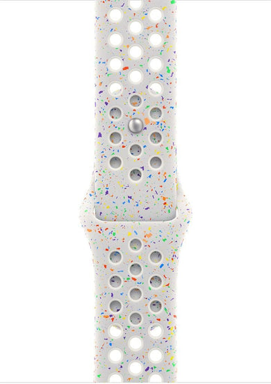 Apple MUUK3ZM/A slimme draagbare accessoire Band Wit Aluminium, Fluorelastomeer MUUK3ZM/A - Compridis