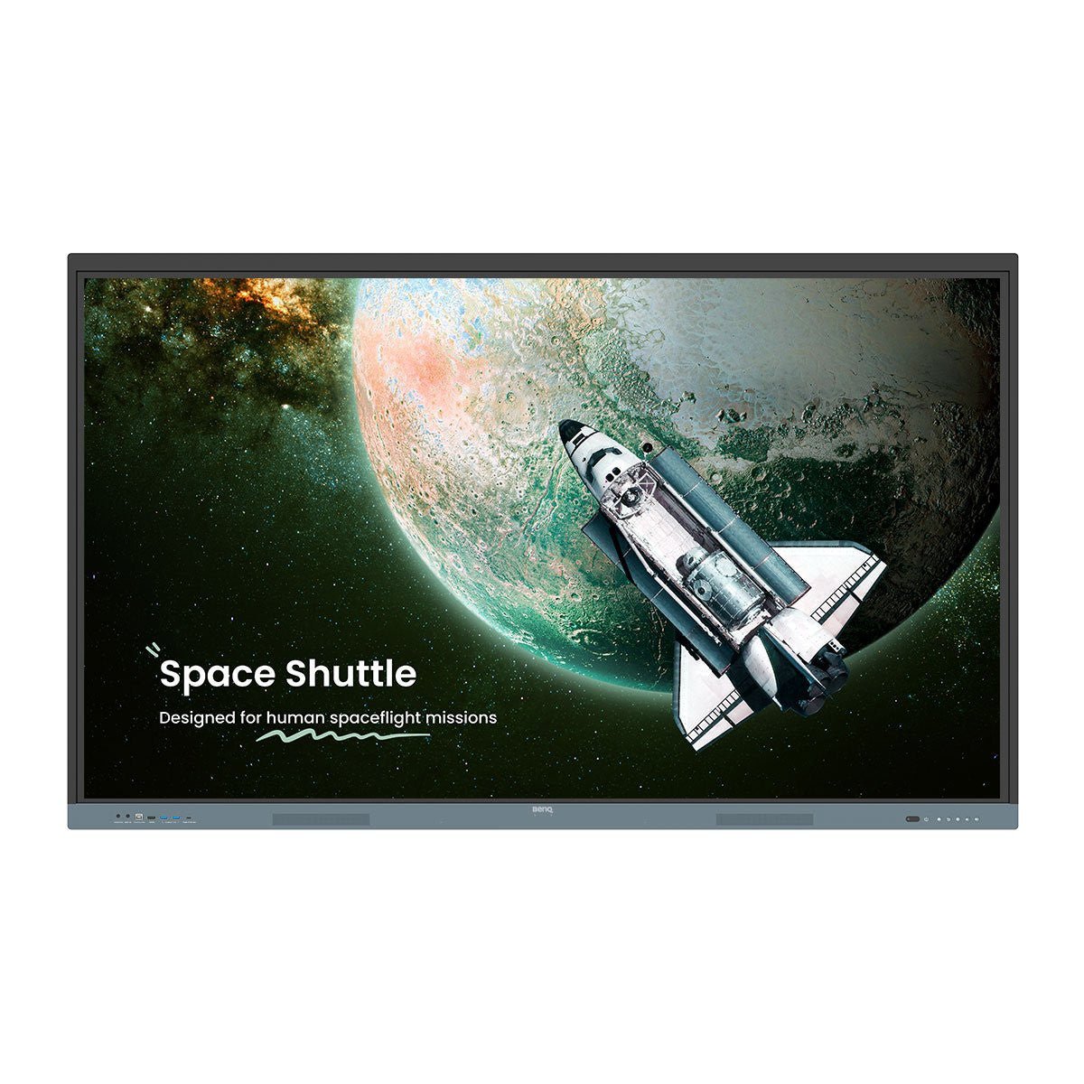 BenQ RE7504 Interactief flatscreen 190,5 cm (75") 450 cd/m² 4K Ultra HD Zwart, Grijs Touchscreen Type processor Android 9H.F9FTK.DE4 - Compridis