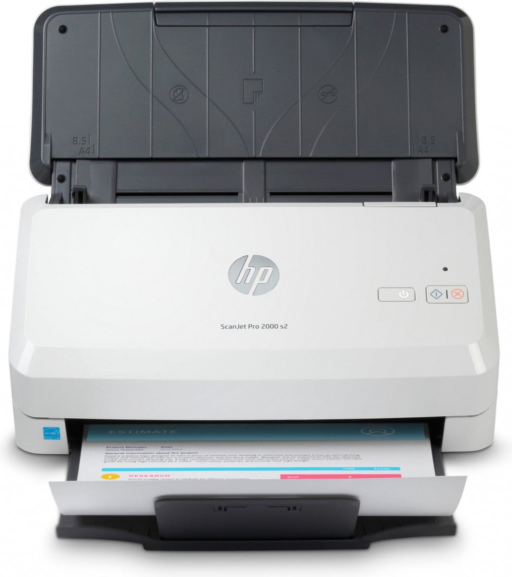 HP Scanjet Pro 2000 s2 Sheet-feed Scanner Alimentation papier de scanner 600 x 600 DPI A4 Noir, Blanc