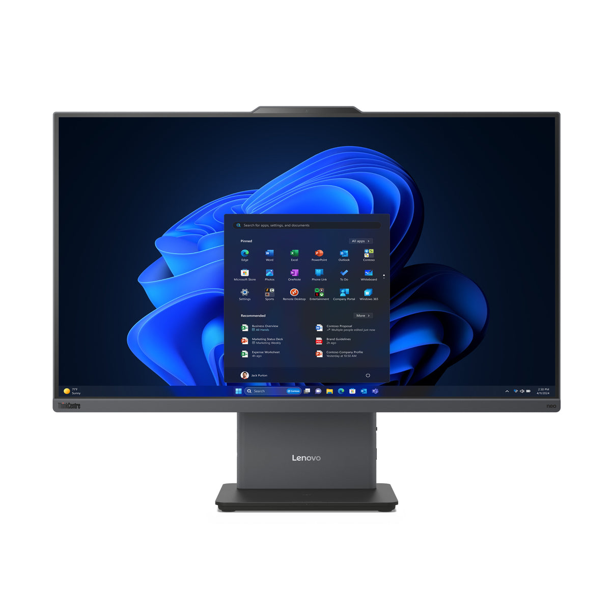 LENOVO ThinkCentre neo 50A 27" Gen 5 i5 210H 16 Go 512 Go QWERTY US int 12SA0074MH