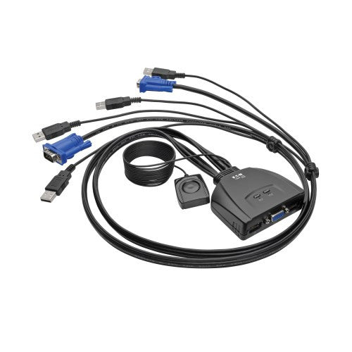 EATON 2 - poorts USB/VGA - kabel KVM - switch B032 - VU2 - Compridis